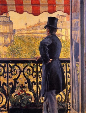 Gustave Caillebotte Painting - El hombre del balcón2 Gustave Caillebotte